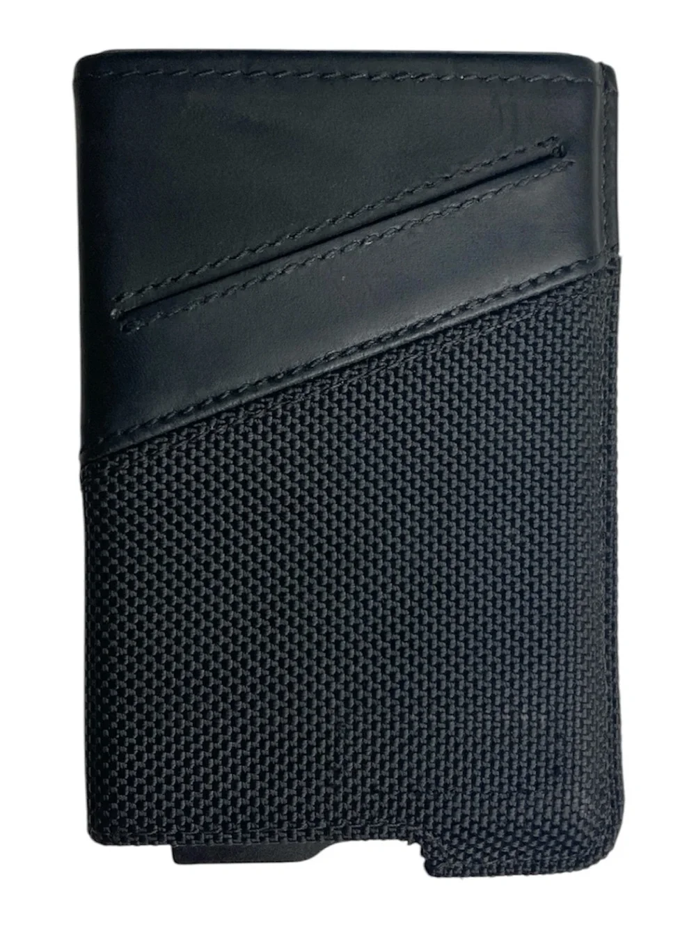 Fidelo Men’s RFID Blocking Slim Wallet w/Sliding Pop-Up Design in Black